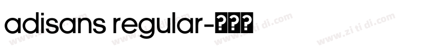 AdiSans Regular字体转换